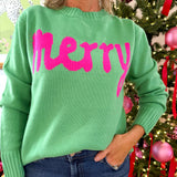 Mint Merry Sweater