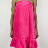 Spa Wrap w/ Ruffles - Pink