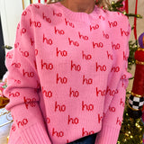 Pink HO HO HO Sweater