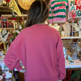 Corduroy Patch Christmas Sweatshirt