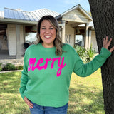 Mint Merry Sweater - CURVY