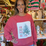 Corduroy Patch Christmas Sweatshirt