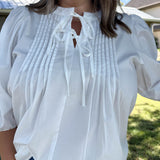 Logan Poplin Blouse - Curvy