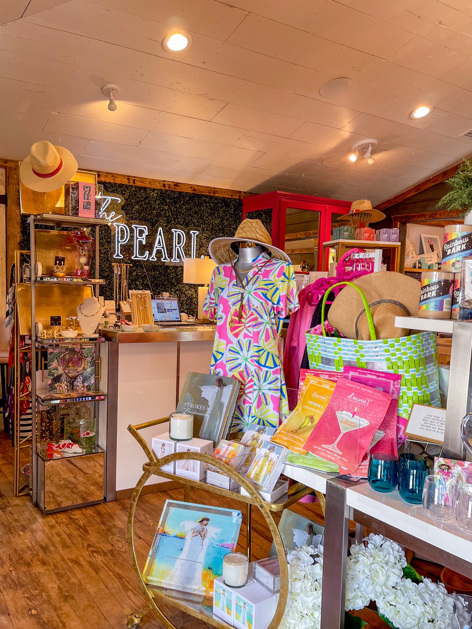 The inside of the Pearl Boutique in Granbury, Texas