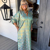 Lime Jacquard Coco Dress