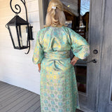Lime Jacquard Coco Dress