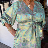 Lime Jacquard Coco Dress