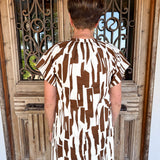 Gia Brown Print Mini