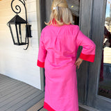 Pink Carrie Midi Dress