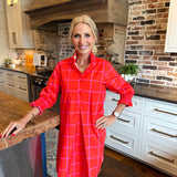 Red Kimberly Park Dress