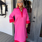 Pink Carrie Midi Dress