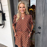 Priscilla Polka Dot Short Set