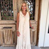 Jill Khaki Long Dress