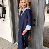 Navy Carrie Midi Dress