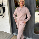 Coco DreamTech Quarter Zip Jogger Set