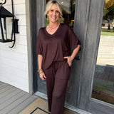 Espresso Dream Relaxed Capri Lounge Set