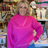 Stephanie Pink Sweater