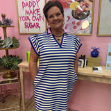 Amelia Striped Mini Dress