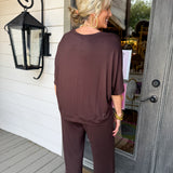 Espresso Dream Relaxed Capri Lounge Set