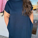 Navy Parsons Mini Dress - Curvy