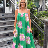 Tessa Green Floral Maxi