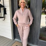 Coco DreamTech Quarter Zip Jogger Set
