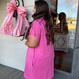 Pink Parsons Mini Dress - Curvy