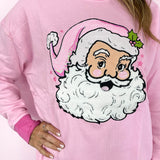 Jolly Pink Santa Sweatshirt