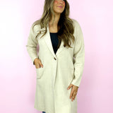 Beige Soft Touch Sweater Coat