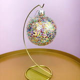 Confetti Glass Ball Multi Bright 4"