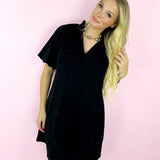 Black Corduroy Dress