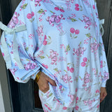 Cherry Claus Velour Jogger Pajama Set