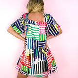 Abstract Mini Dress