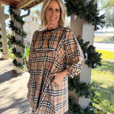 Aubrey Plaid Mini Dress