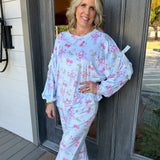 Cherry Claus Velour Jogger Pajama Set