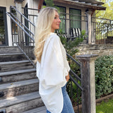 Balloon Sleeve Button Down Blouse