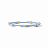 Chalcedony Blue Enamel Bamboo Bangle