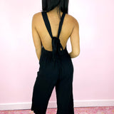 Black Gauze Overalls