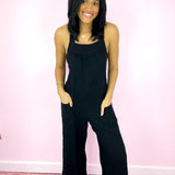 Black Gauze Overalls