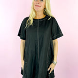Black Hallie Mini Dress