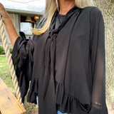 Black Olandria Blouse