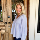 Blue Strips Blouse