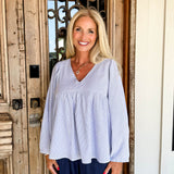 Blue Strips Blouse