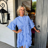 Blue Strips Mini Dress