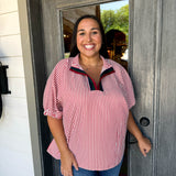 Brick Blouse - Curvy