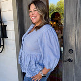 Brooklyn Stripe Blouse - Curvy