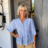 Brooklyn Stripe Blouse
