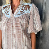 Brown Pony Blouse