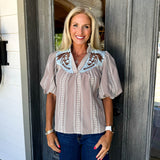 Brown Pony Blouse