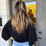 Black Regan Sweater Top